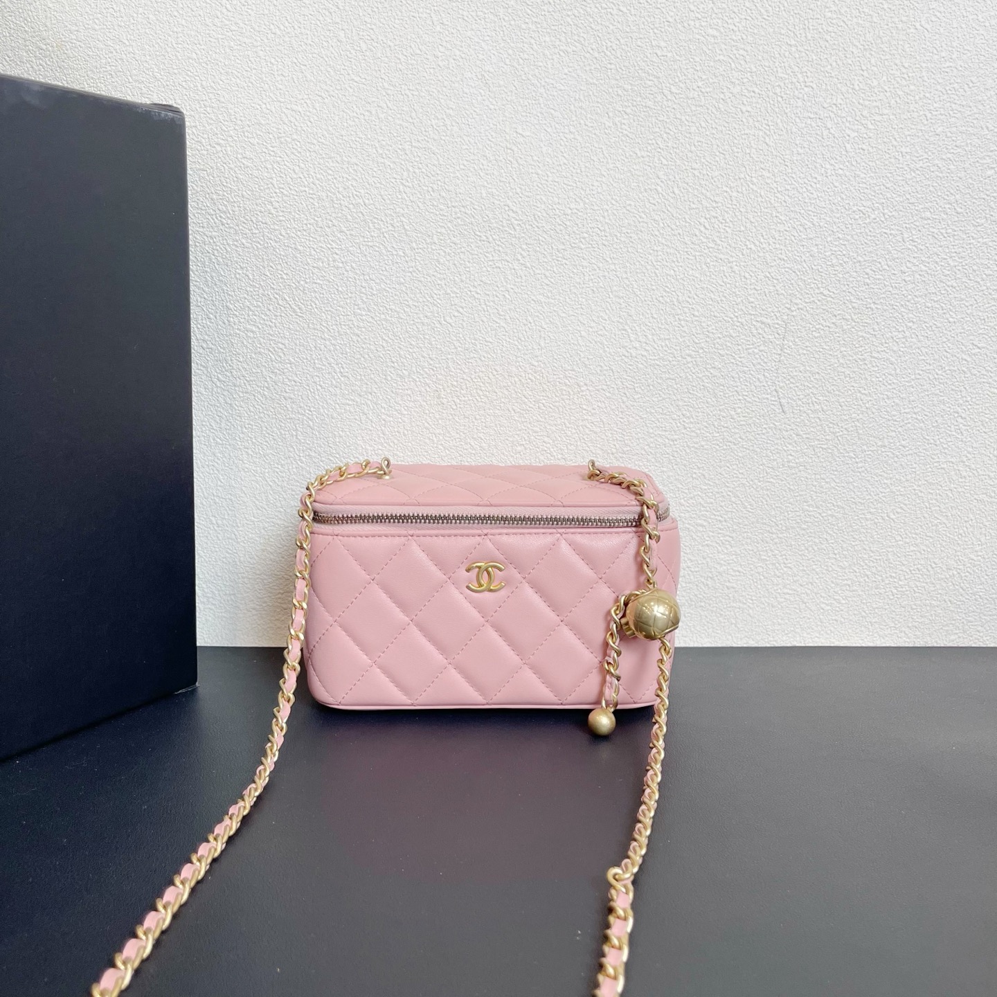 95新 Chanel/香奈儿 98新 大场直播/金球长盒子包/10587