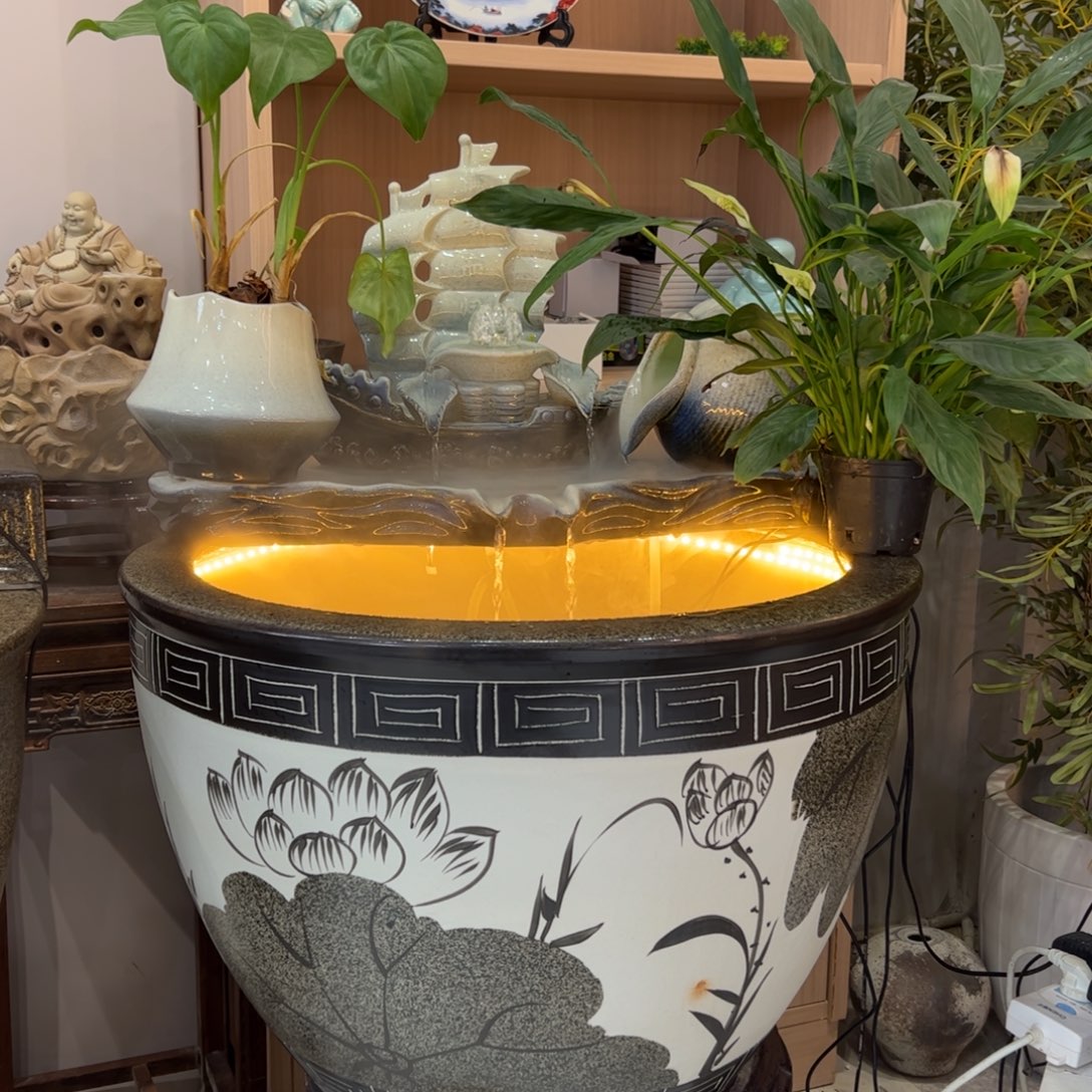 陶瓷景德镇陶瓷流水摆件