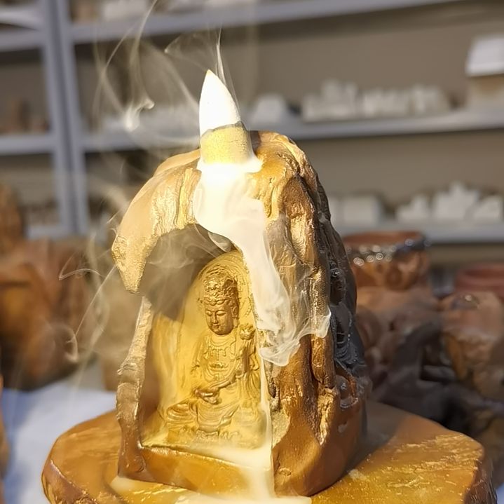 泥塑手工陶造像印摆件