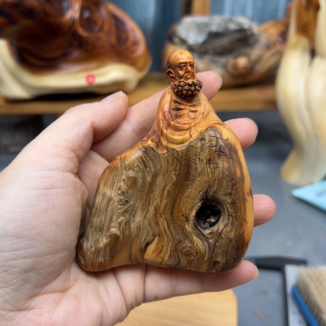 柏木崖柏木摆件手把件，38