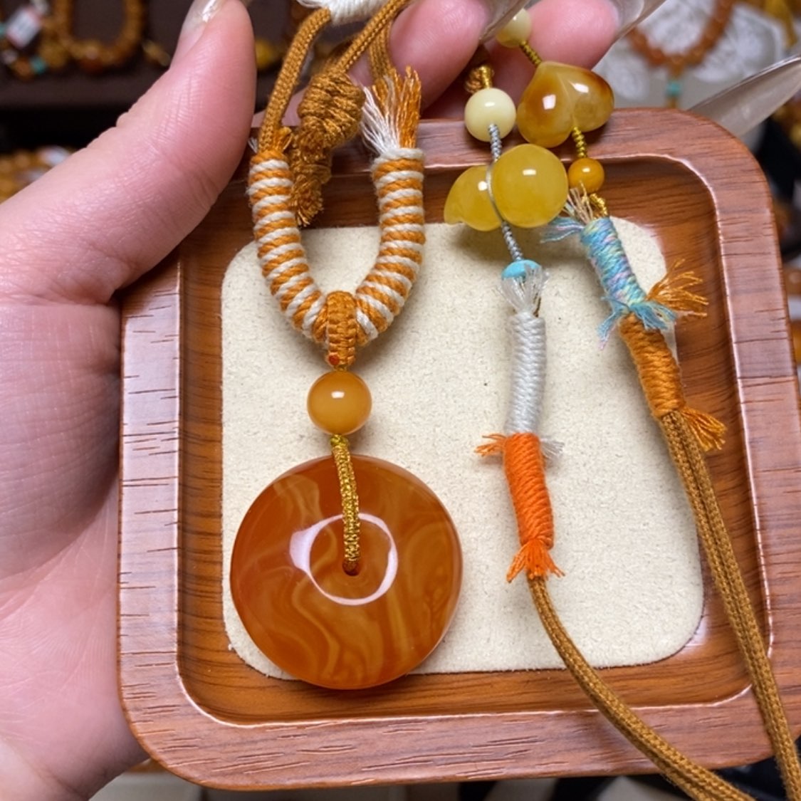 【闪购商品】蜜蜡颈饰未镶嵌项链