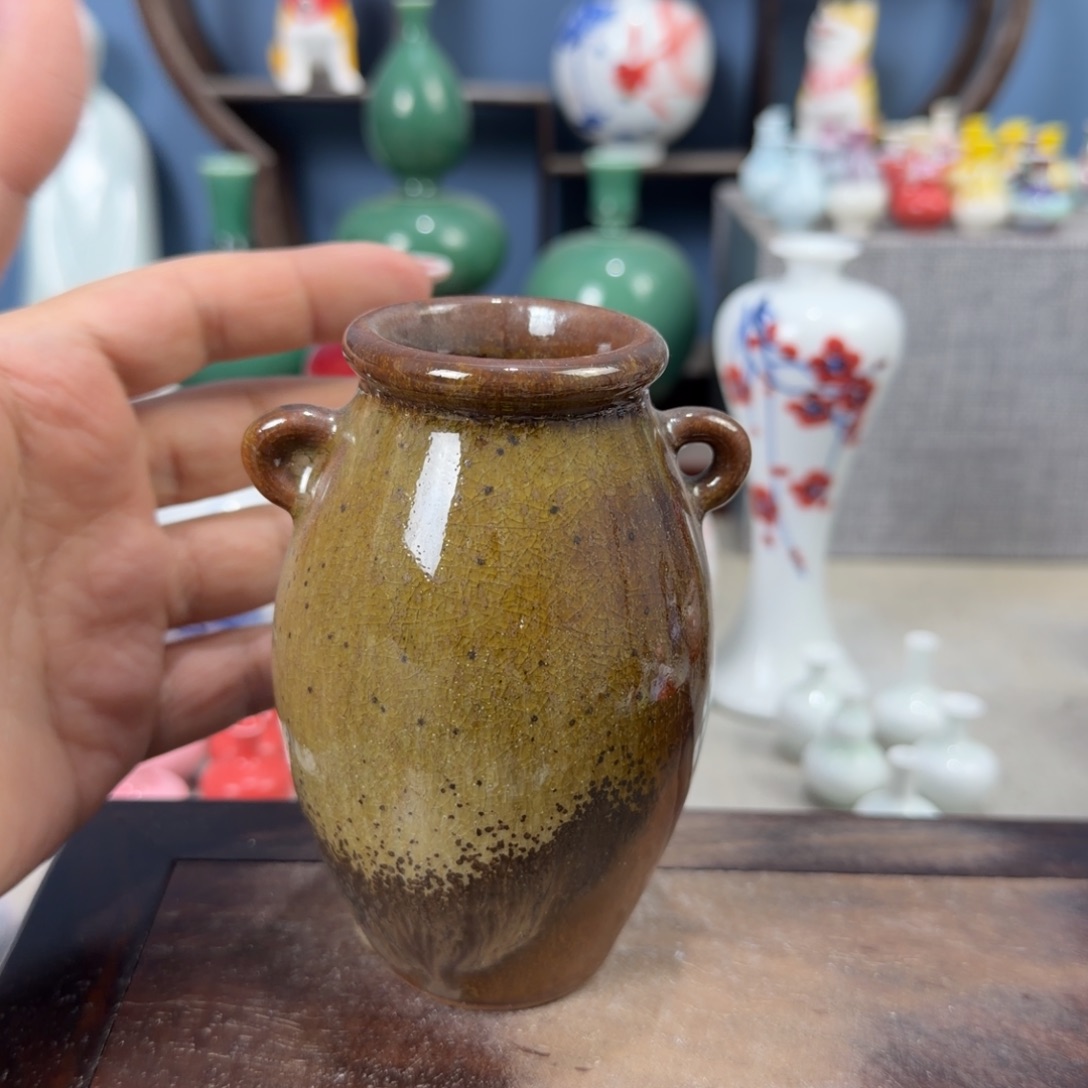陶瓷手工小花器摆件