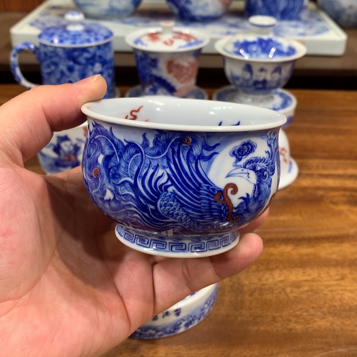 自成堂柴窑 龙凤主人杯