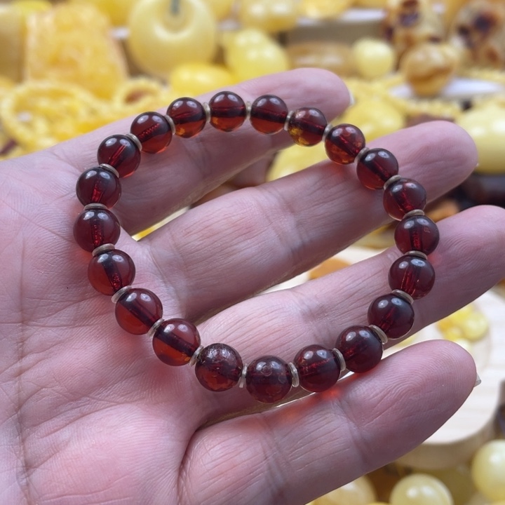 蜜蜡手串未镶嵌手串