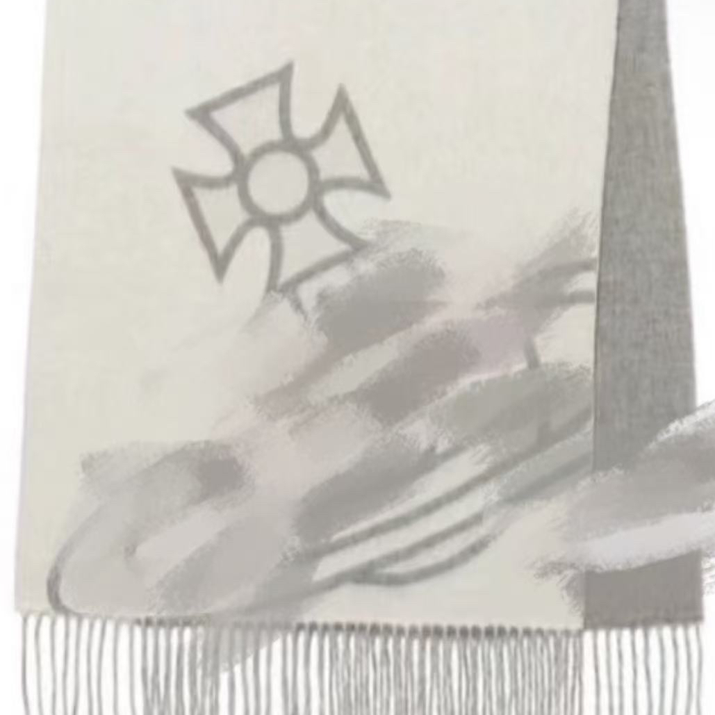 东太奶印花灰色披肩保暖厚款男女通围巾