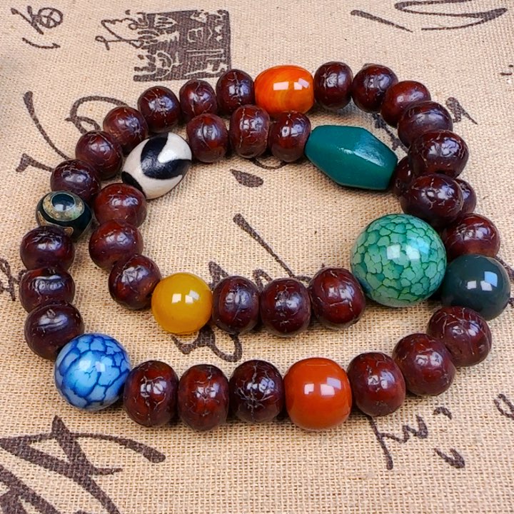 凤眼菩提吊坠双圈