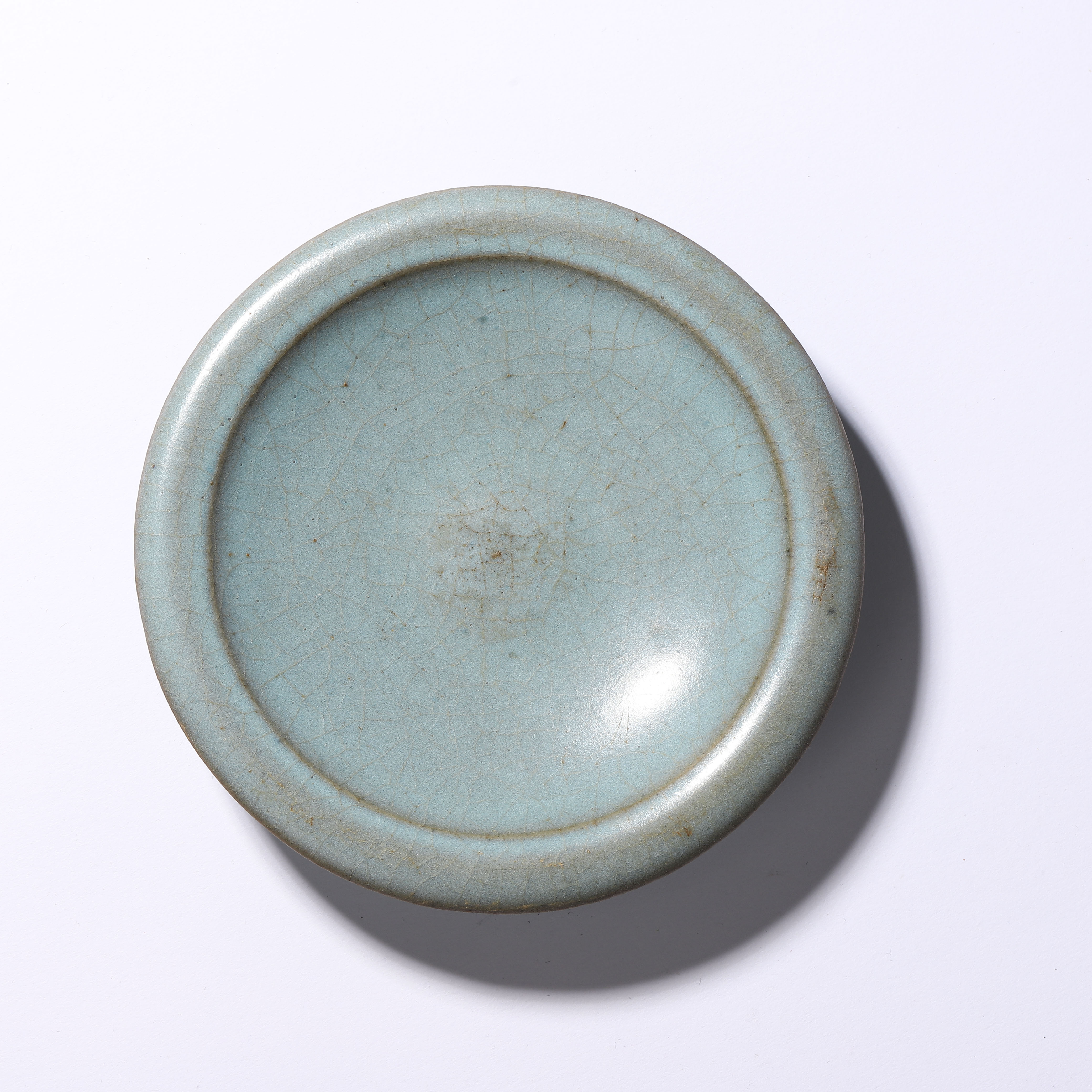 Lot14 明代 天青釉笔舔【古董拍卖】