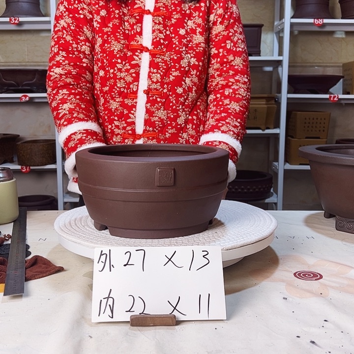 紫砂花盆紫砂花盆