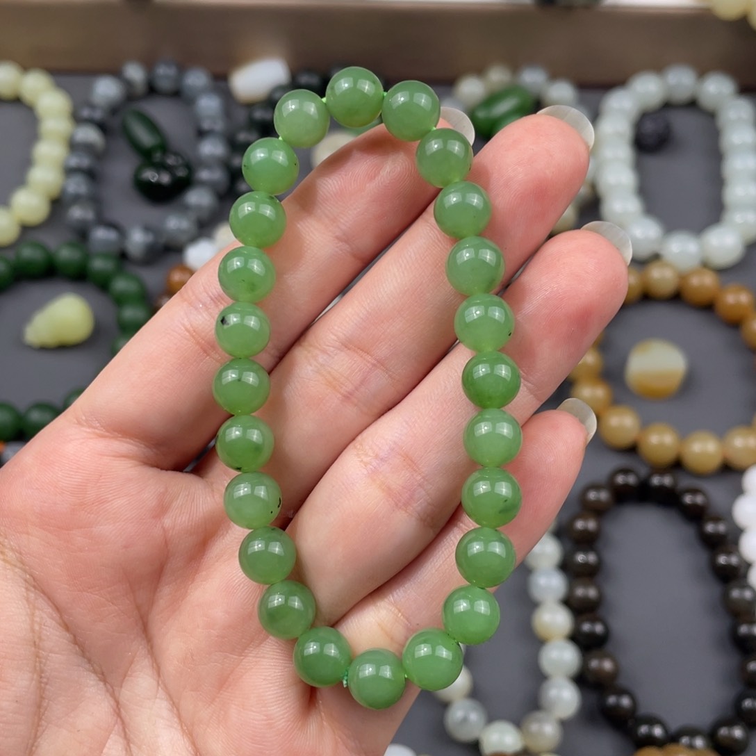 和田玉手串未镶嵌