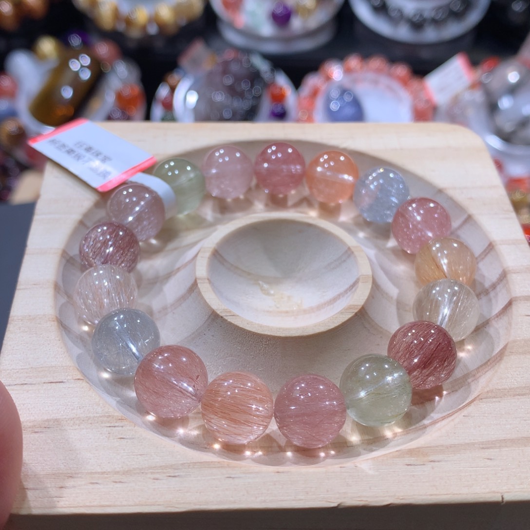 手链水晶未镶嵌彩兔毛手链11左右