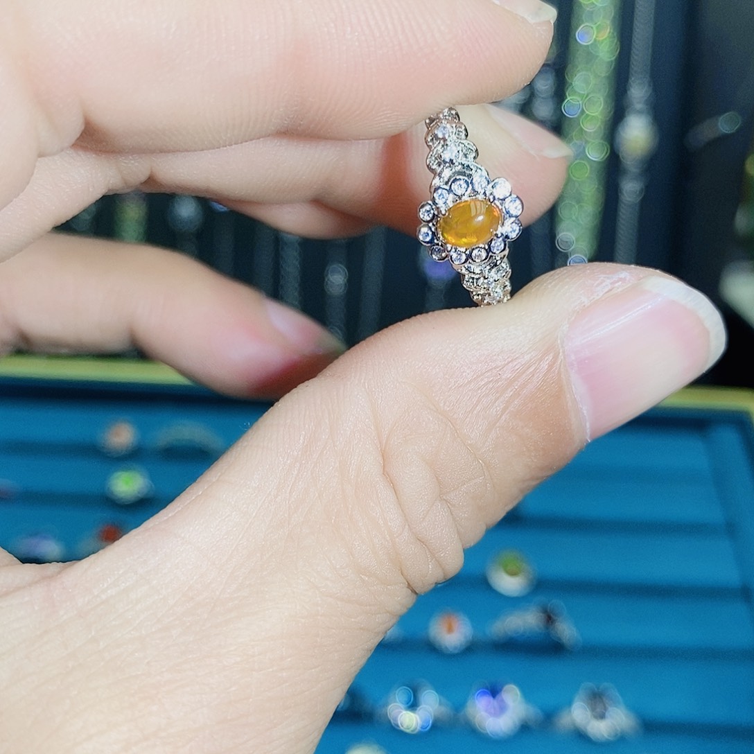 紫晶珠宝半成品银S925镶嵌