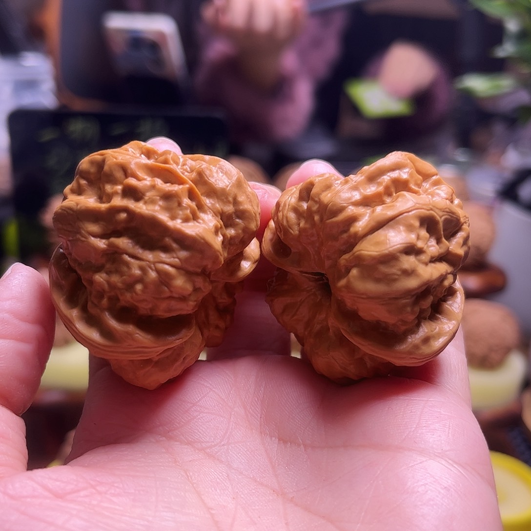 土***肚文玩核桃把件43尺桃心蛙92