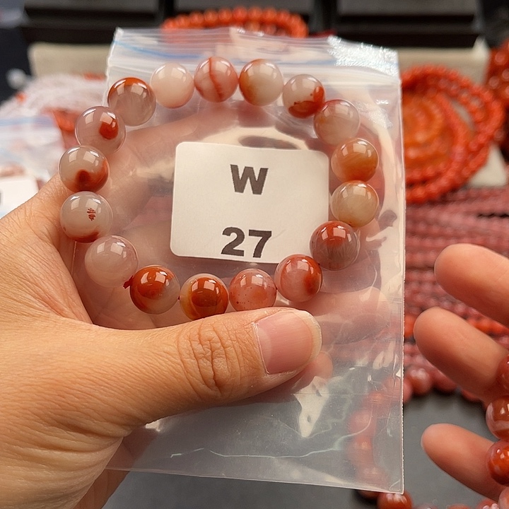 南红玛瑙未镶嵌多样性发货默认微瑕称重11mm