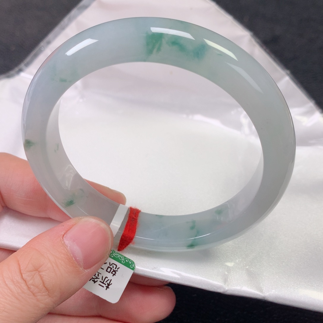 未镶嵌手镯翡翠缅甸天然翡翠手镯59