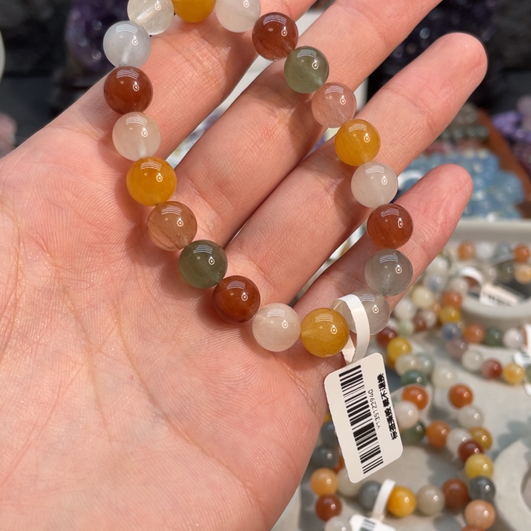 十***月手链水晶未镶嵌彩兔毛9