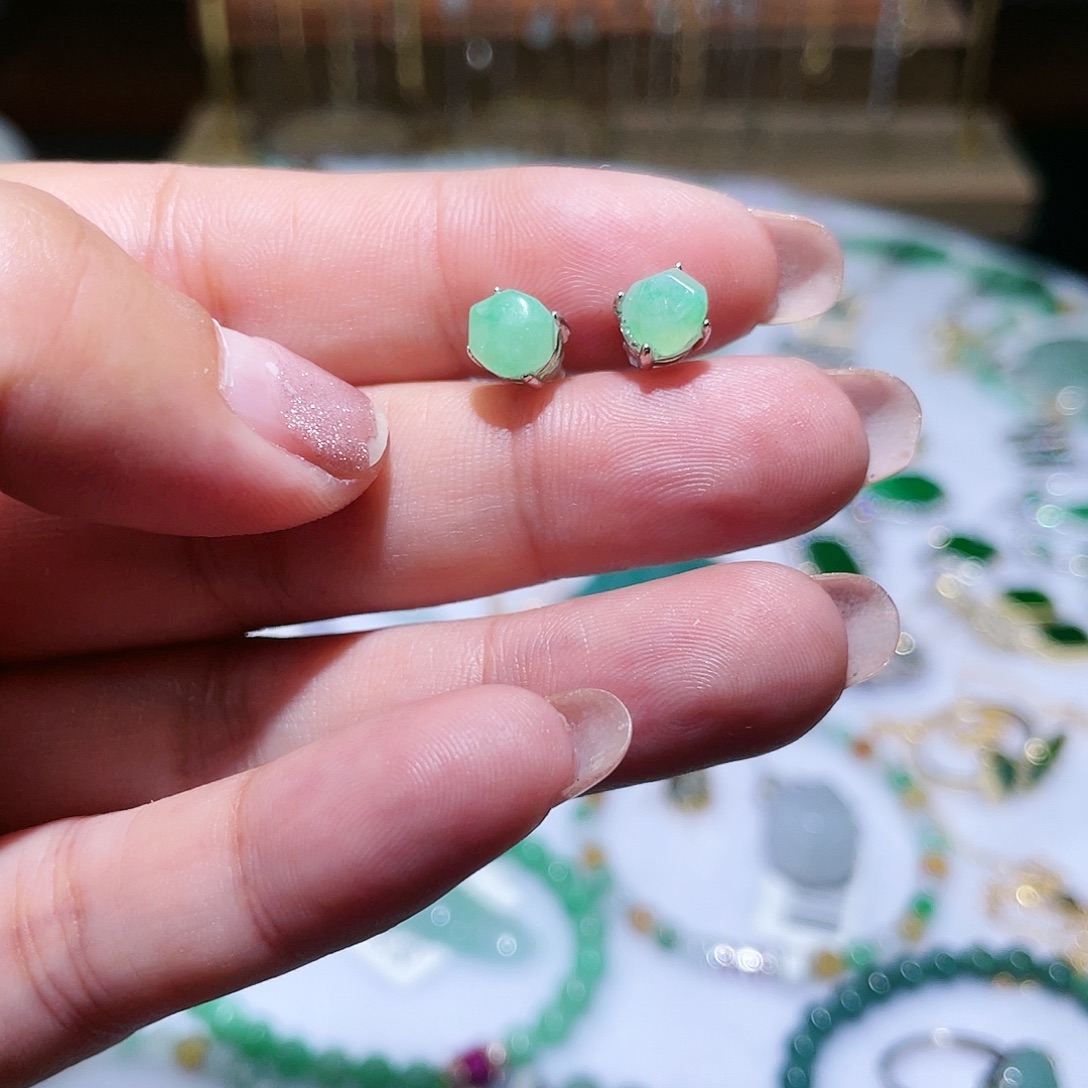 翡翠银S925镶嵌颈饰