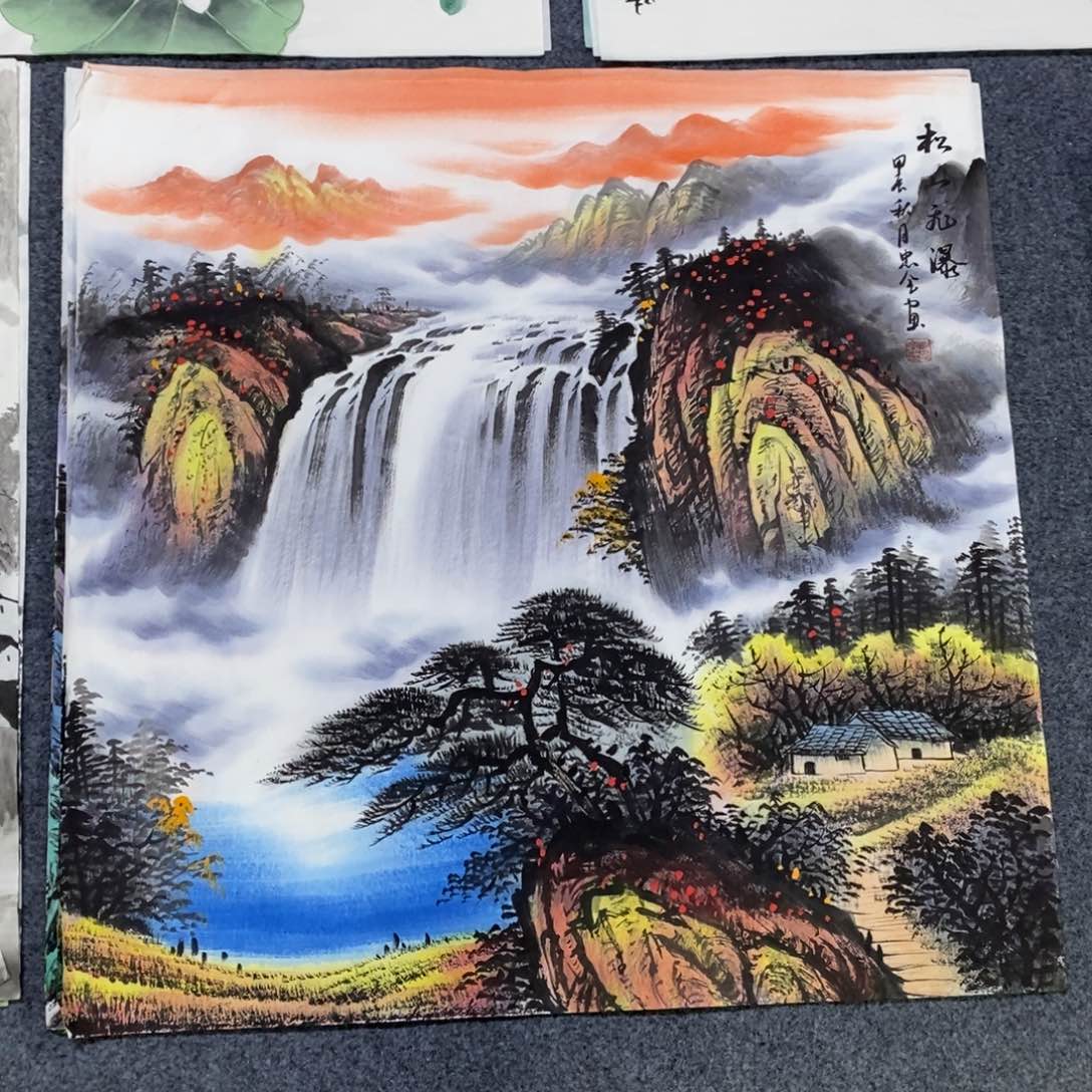 国画尺寸68✖️68四尺斗方手绘