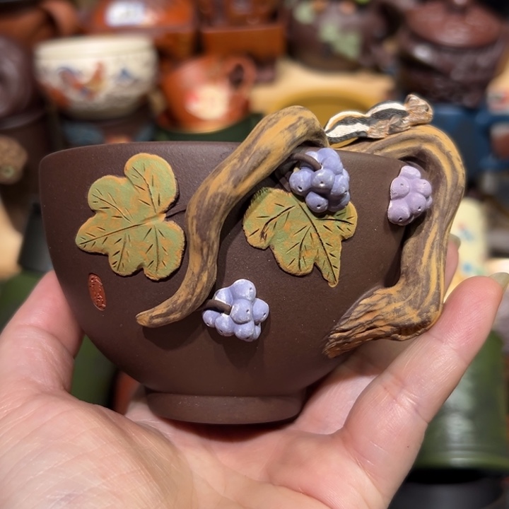 紫砂茶杯宜兴紫砂主人杯