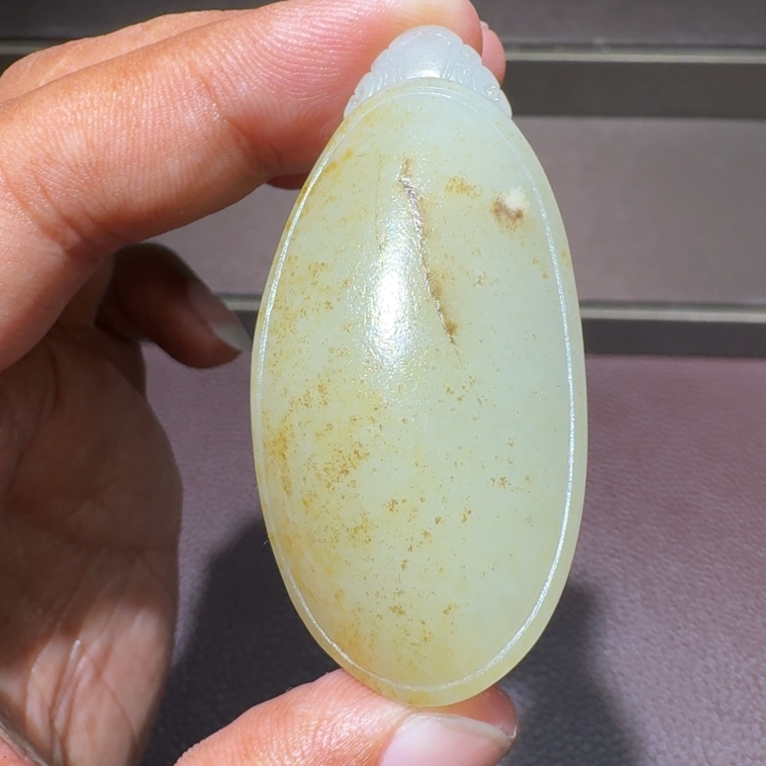 和田玉未镶嵌吊坠(不含链)
