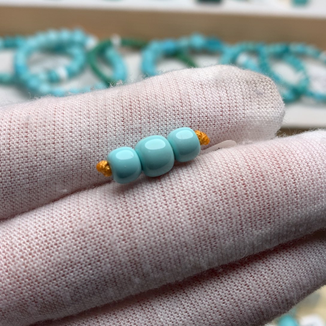绿松石未镶嵌珠宝奇石6.8mm