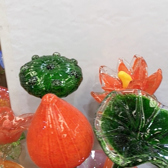 无铅玻璃花高45厘米宽9厘米