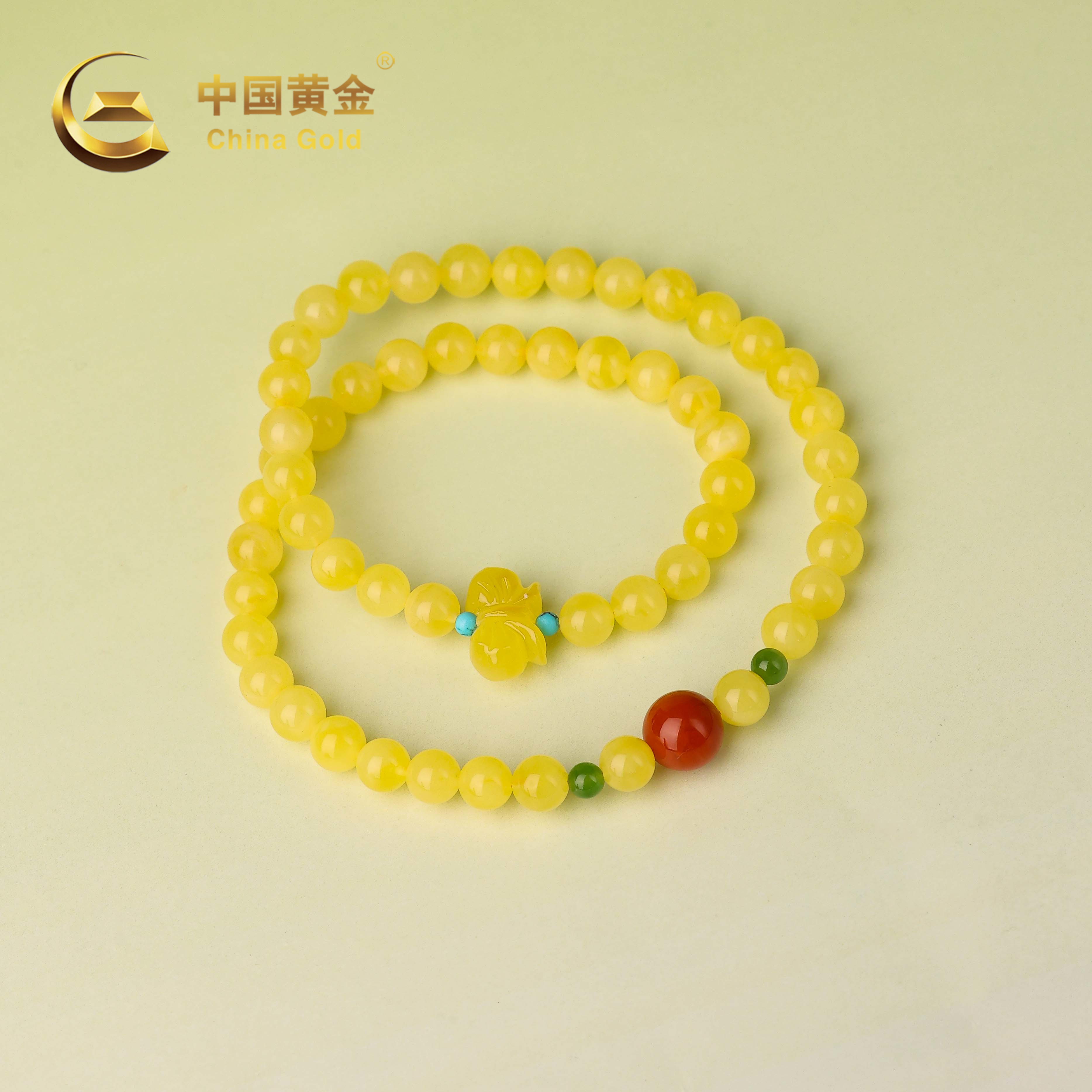  【中国黄金】妍若 | 蜜蜡*手串*未镶嵌-S4754-臻