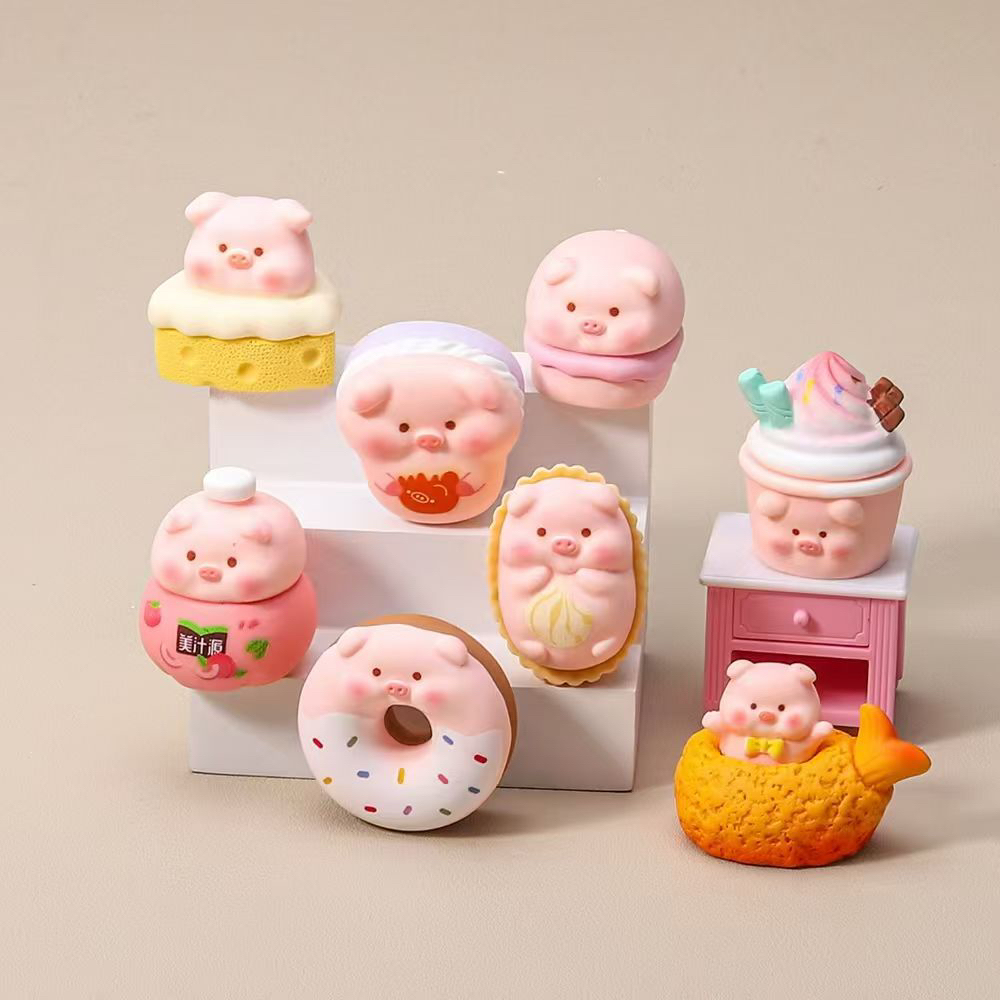 【新品食玩猪猪】Diy摆件挂饰手工