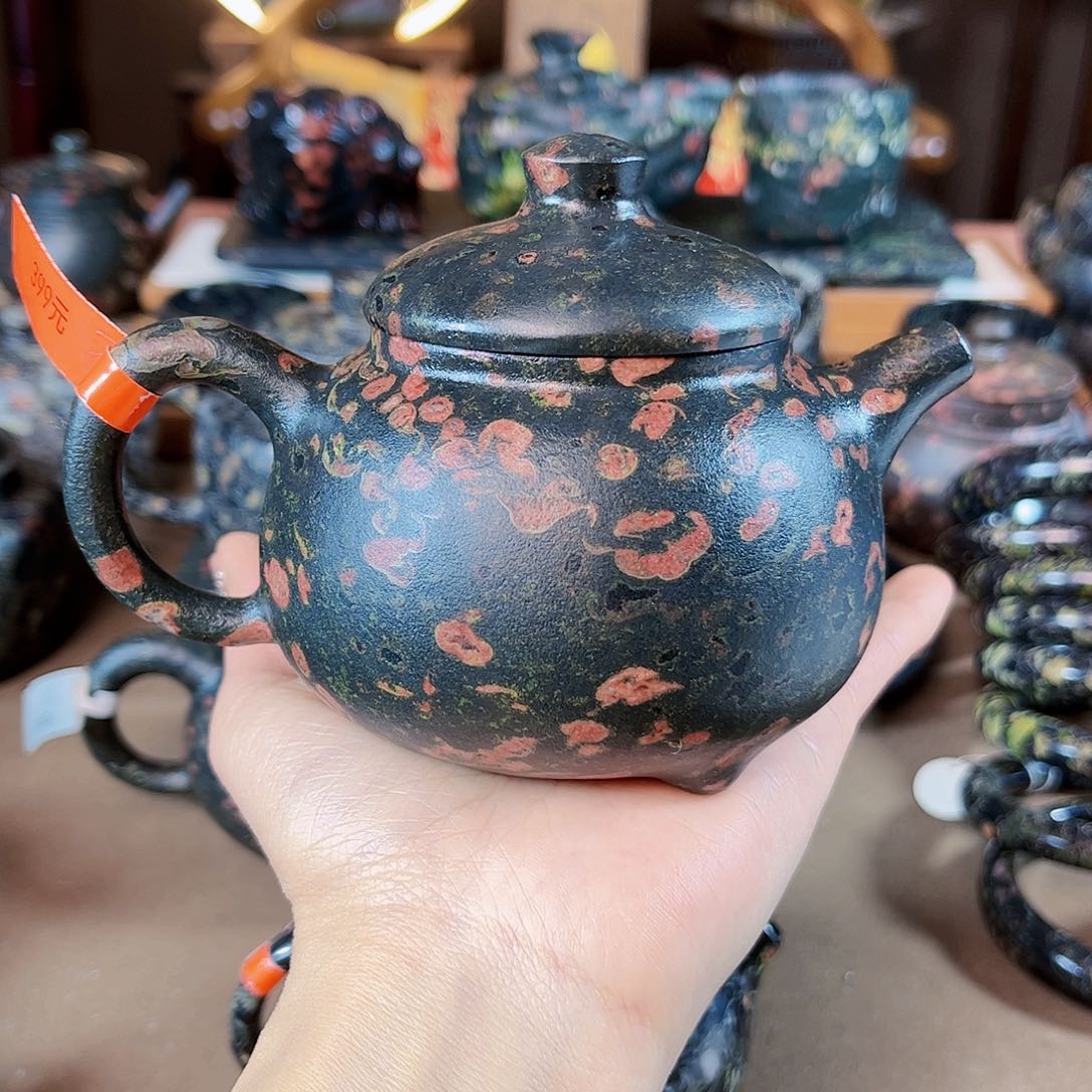 文人雅器安山玉茶壶