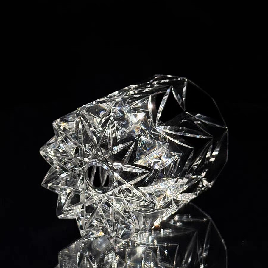 高级轻奢水晶对杯K9江户切子威士忌酒杯礼盒装送礼定制