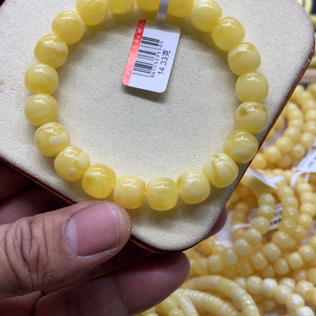 蜜蜡未镶嵌手链蜜蜡