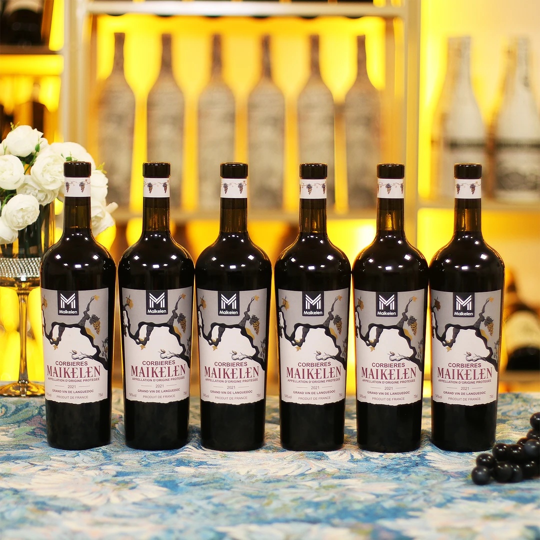 【丹总专属】法国原瓶进口迈克伦老藤珍藏14度 干红葡萄酒750ml*6支