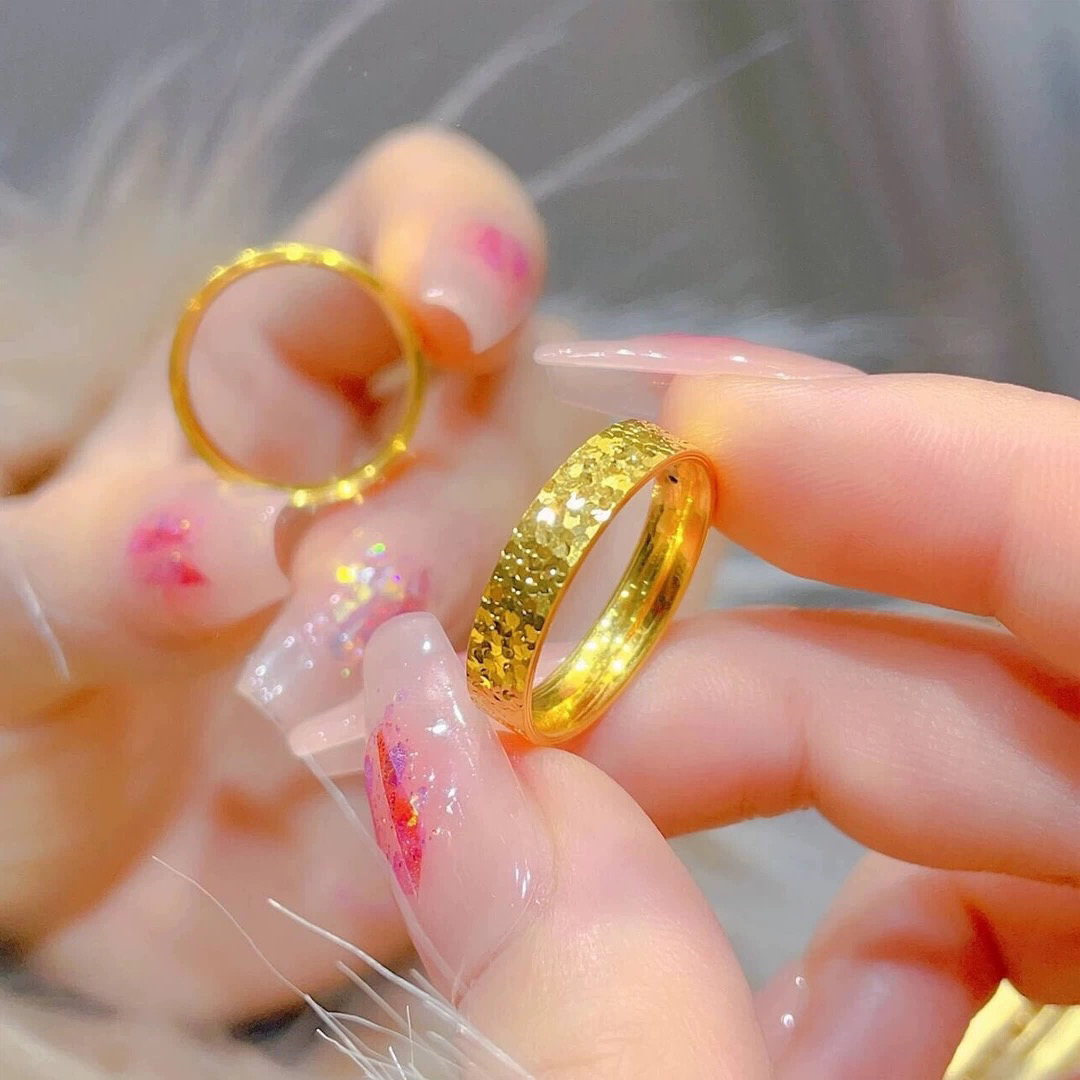 合金戒指 【精工】4N碎碎冰5D工艺时尚精美情侣对戒