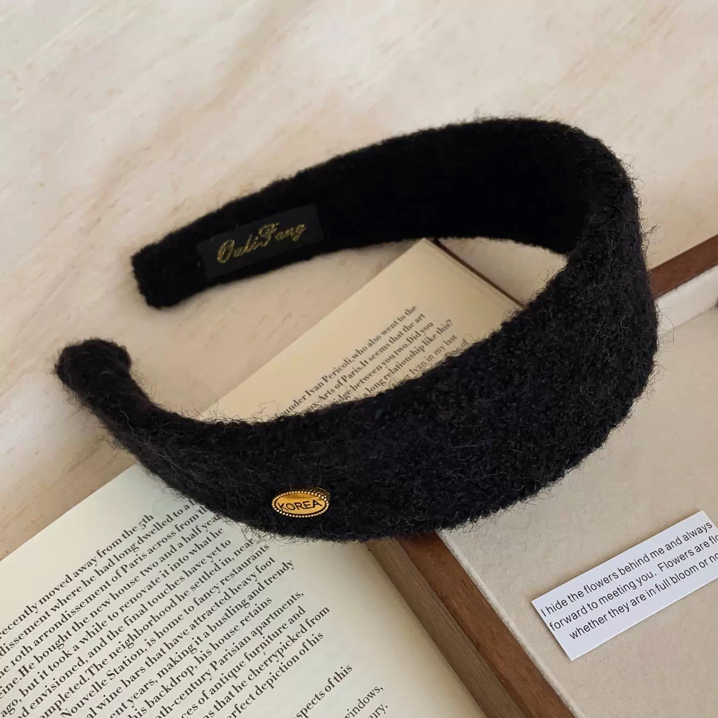 秋冬毛绒金标宽边发箍女2026新款高颅顶