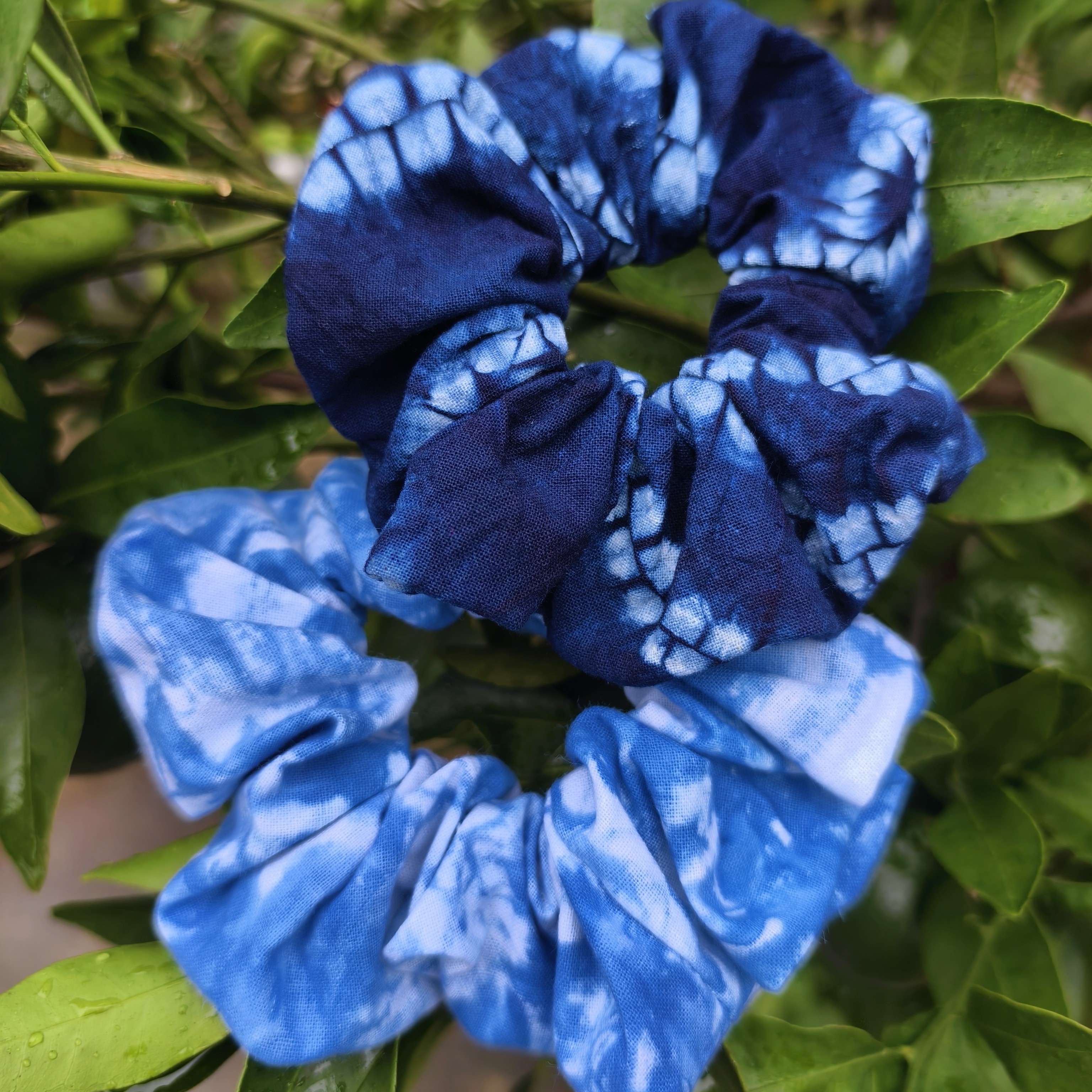 大理手工扎染大肠发圈时尚发绳皮筋头绳发饰百搭气质