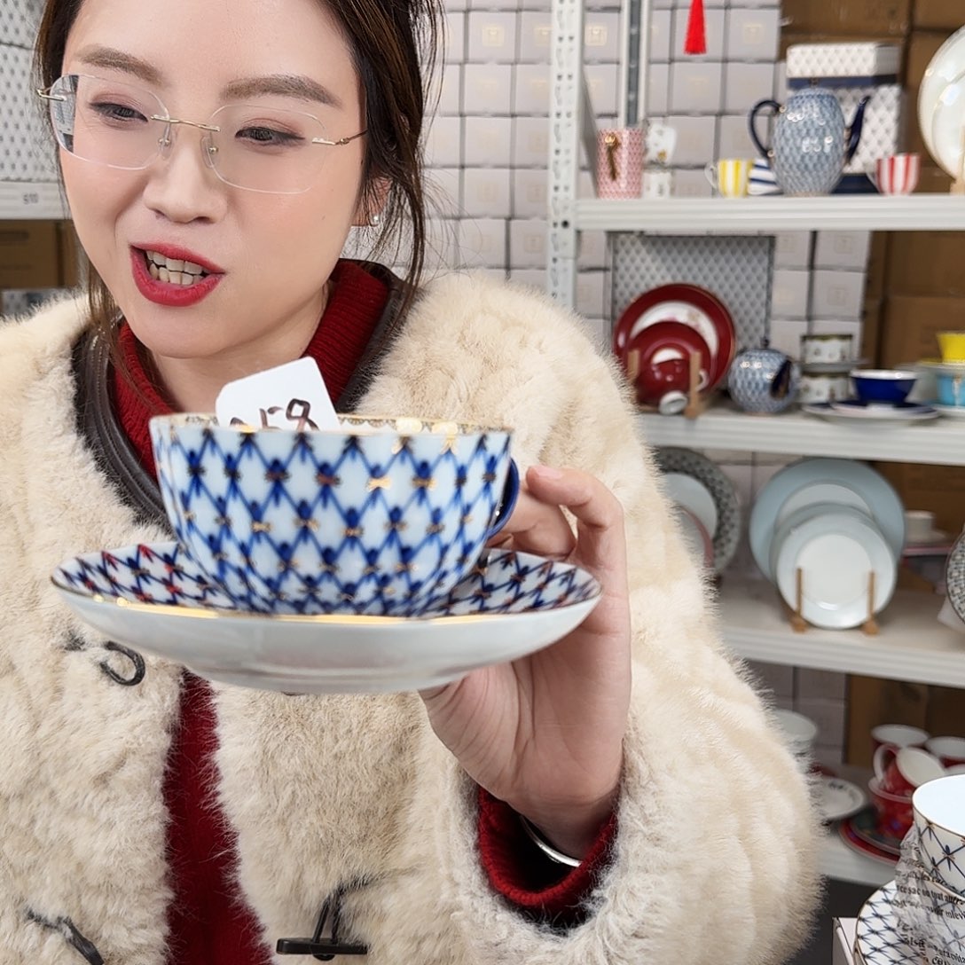 a***U骨瓷骨瓷咖啡杯碟一套220ml外贸骨瓷