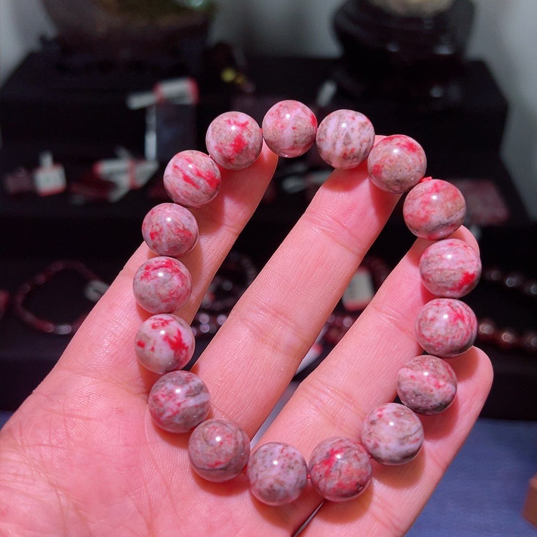 天然辰砂天然朱砂手串