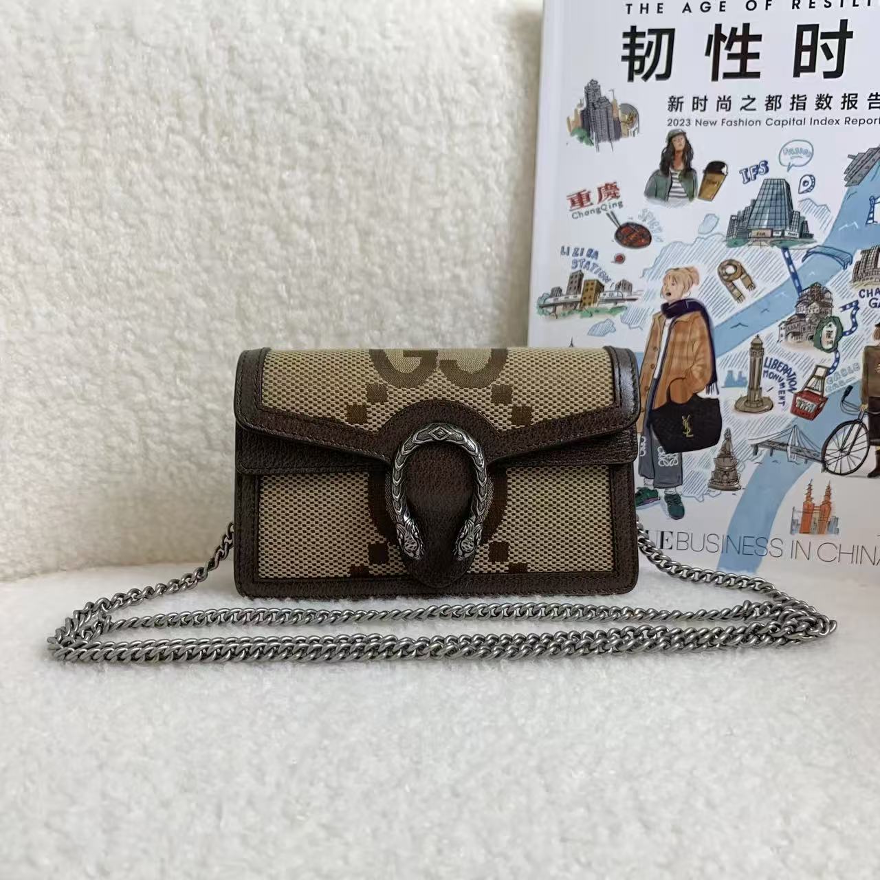 99新 GUCCI/古驰 焦糖色mini酒神/50151636/12期免息/代卖服务