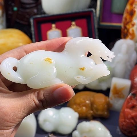 和田玉把件未镶嵌