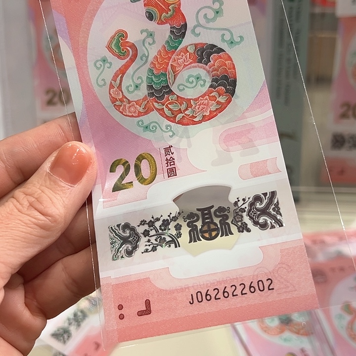 塑料蛇钞026全偶王062622602单张散钞