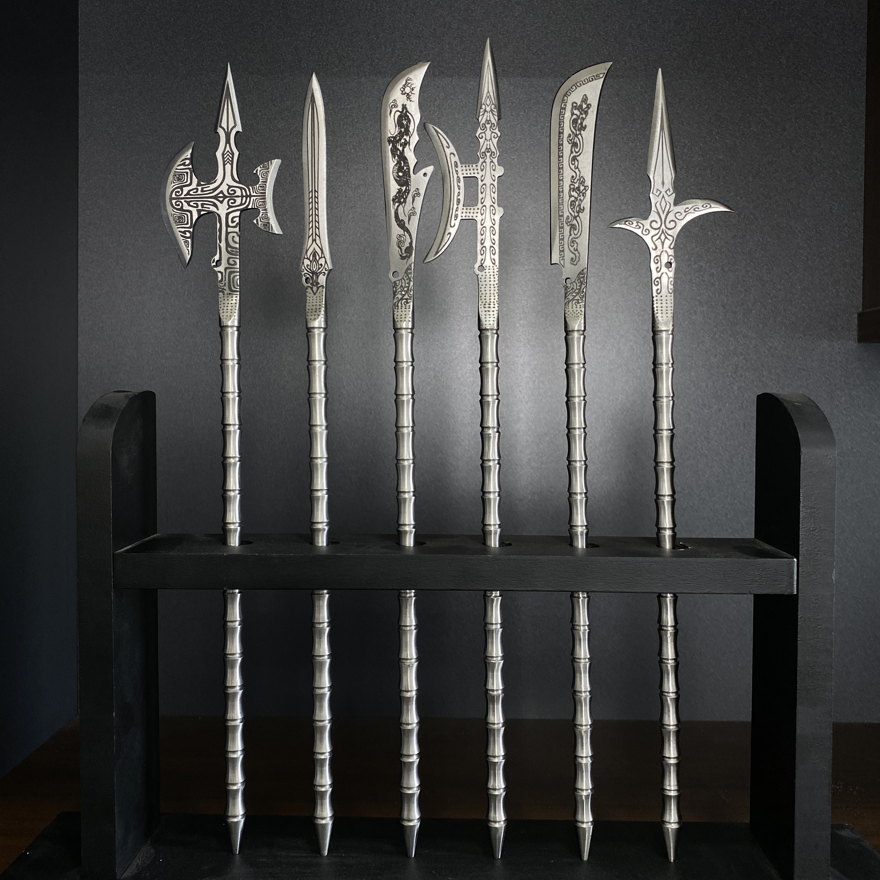 套装14茶针茶刀微兵器精美茶具摆件收藏送礼把玩工艺品