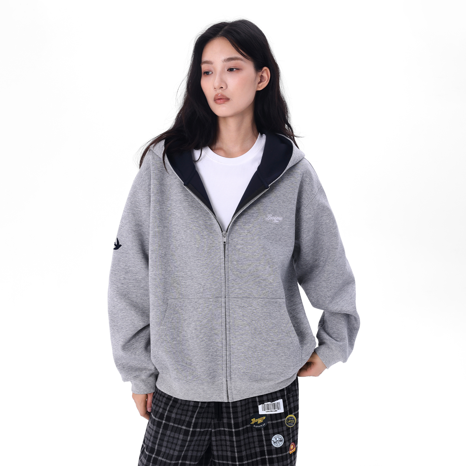 lovemelater【汪苏泷姚冠宇同款】空气层开衫连帽卫衣宽松上衣外套