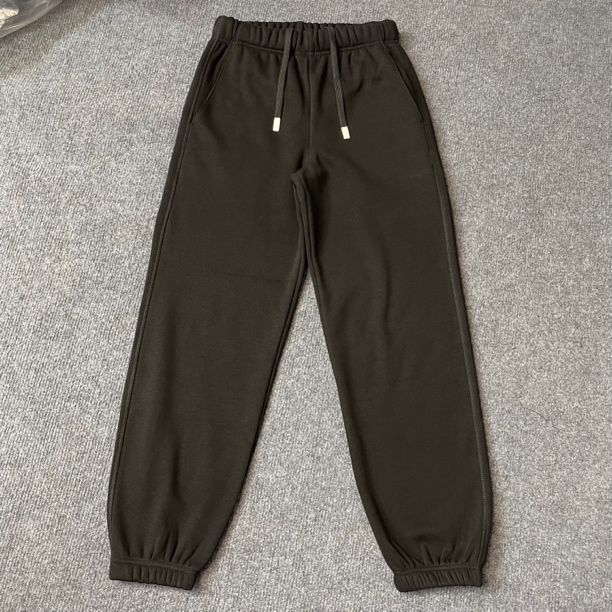 男士黑色重磅加绒厚款运动百搭卫裤c