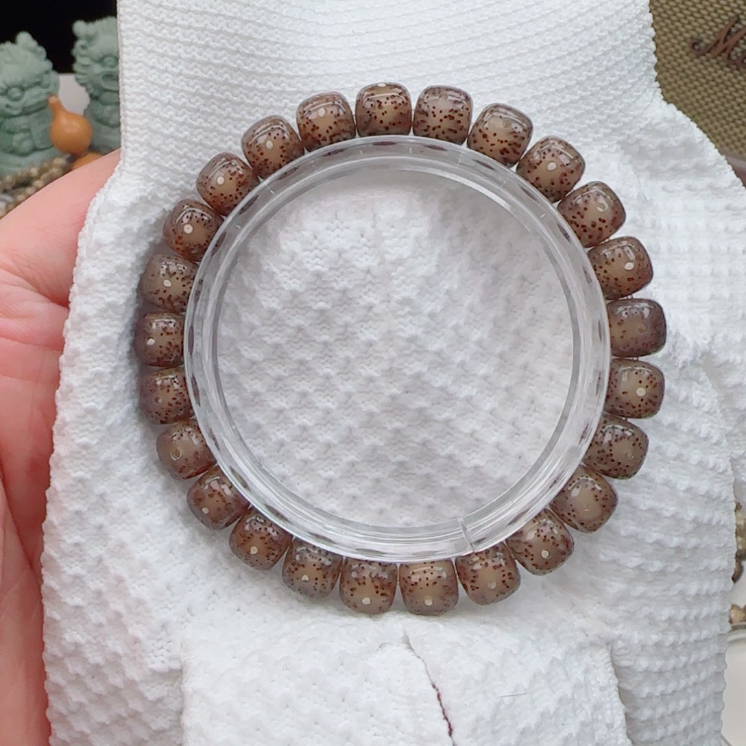 星月菩提手串冰糖玻璃体针尖星9*8