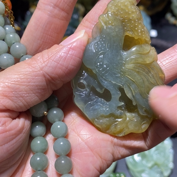 岫玉岫玉吊坠未镶嵌