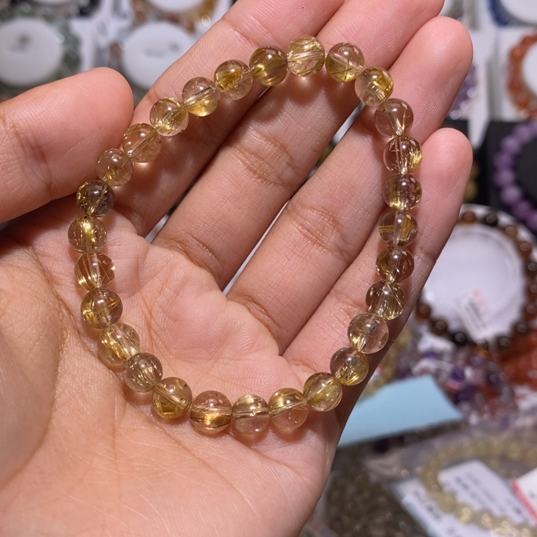 【闪购商品】发晶手串未镶嵌有****?钛晶6.9mm