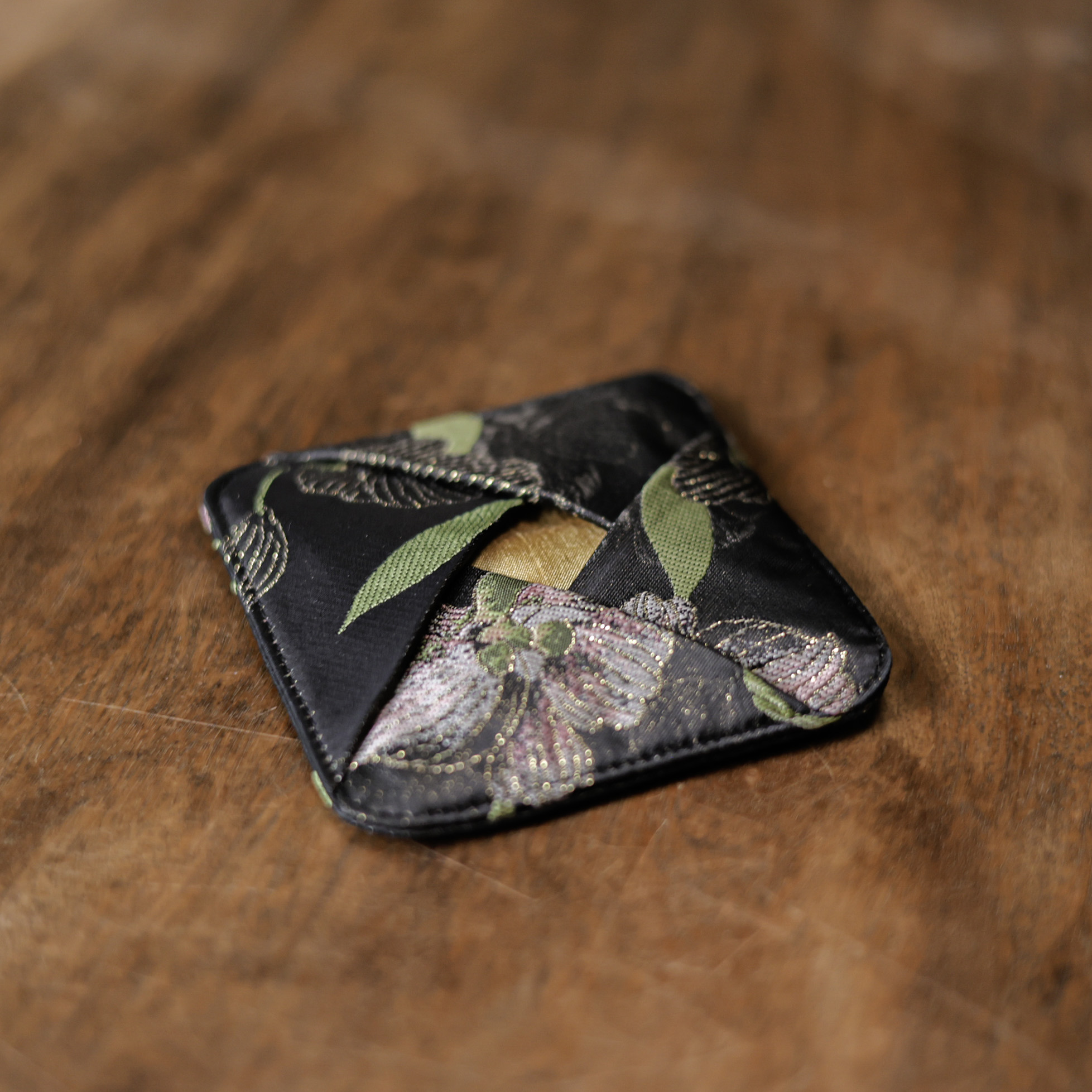 【好物】<粉绒花>织锦盖子套茶道配件（慢蓝S1107）