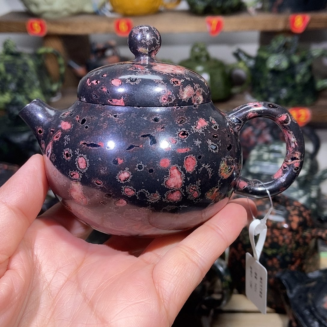 安山玉梅花玉文蛋壶140CC