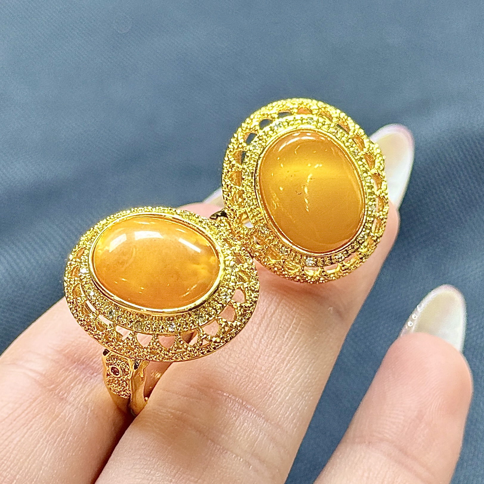 【CH】蜜蜡戒指（多样性发其一）