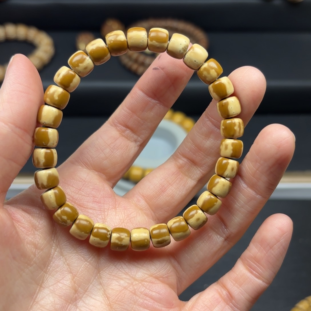 【闪购商品】菩提正*紫金鼠花皮瑕疵手串