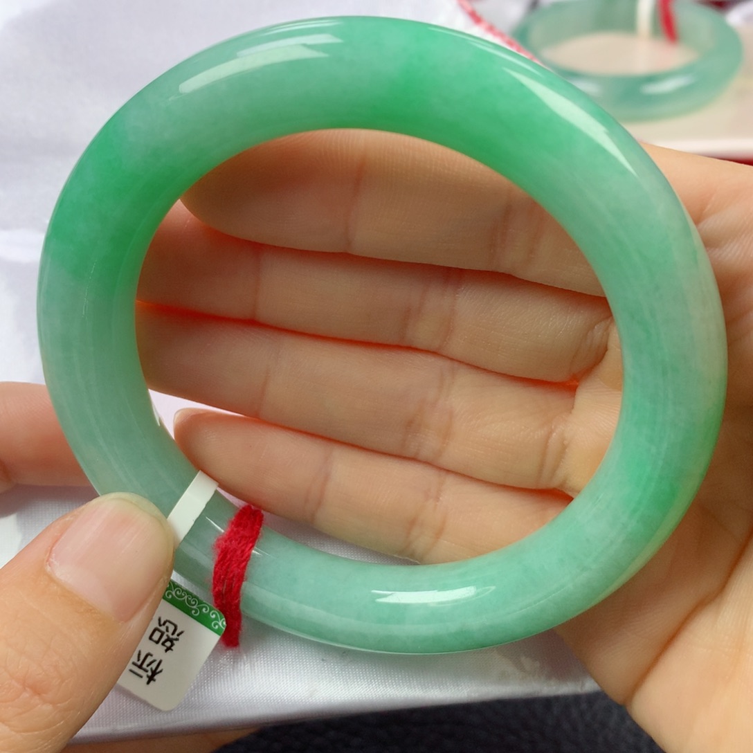 未镶嵌手镯翡翠缅甸天然翡翠A货56.6圆